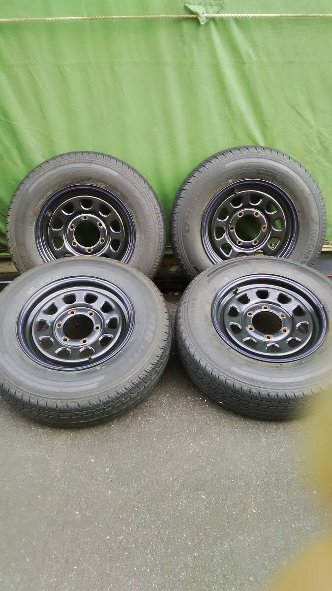 ハイエース　デイトナ　15インチ　タイヤ付　195/80R15　4本セット