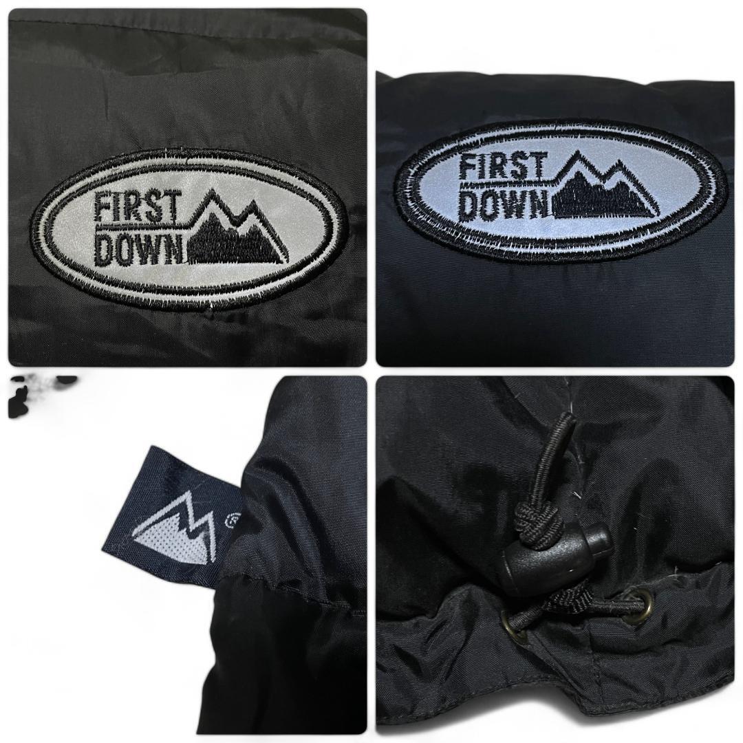FIRST DOWN ファーストダウン ダウンジャケット XL 黒 ブラック FIRST DOWN ファーストダウン ダウンジャケット XL 黒 ブラック