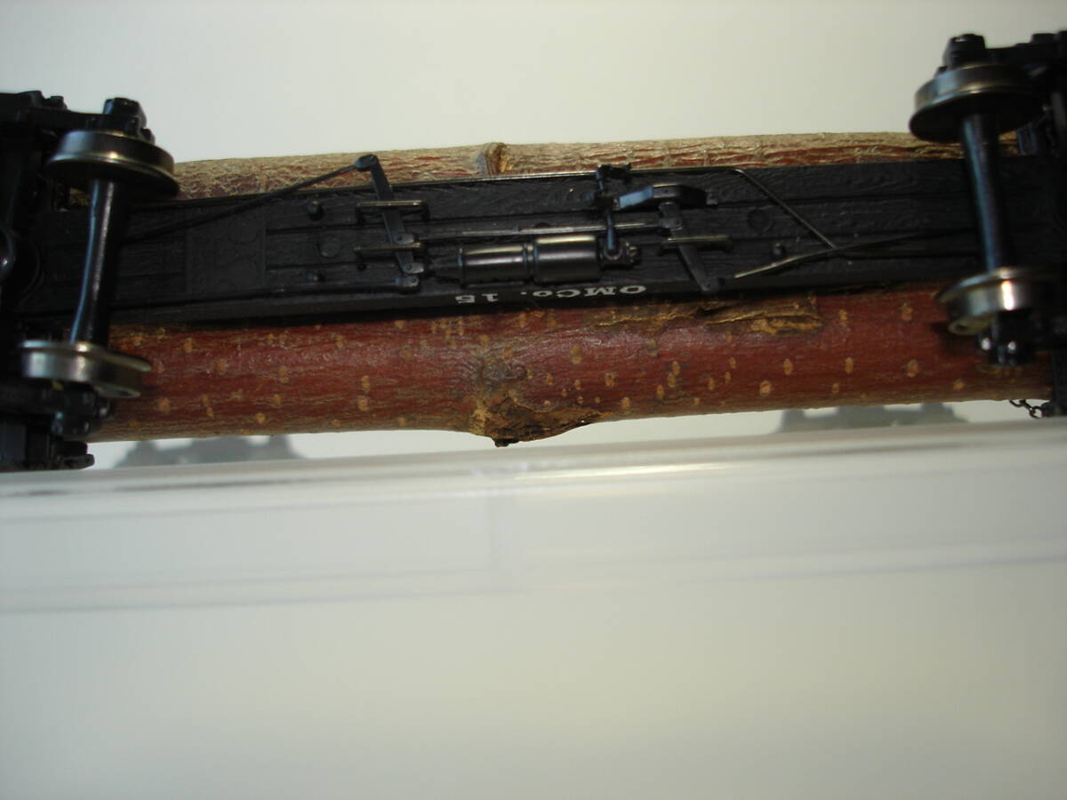  unused,Rivarossi Skeleton Log Car(2. set )~OMC