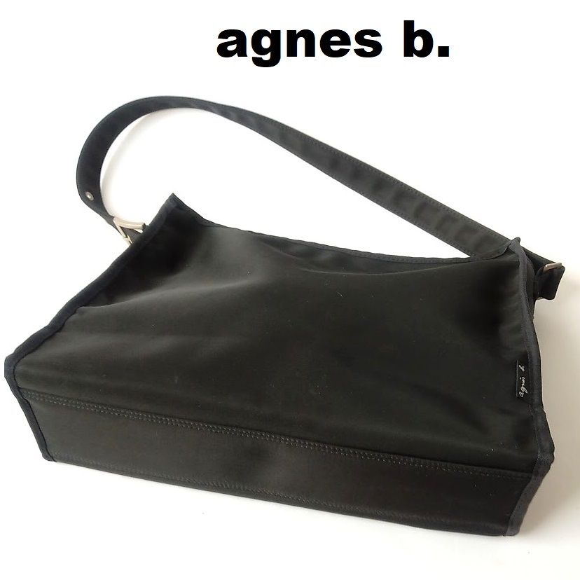 アニエス・べー agnes b.★ブラックショルダーバック