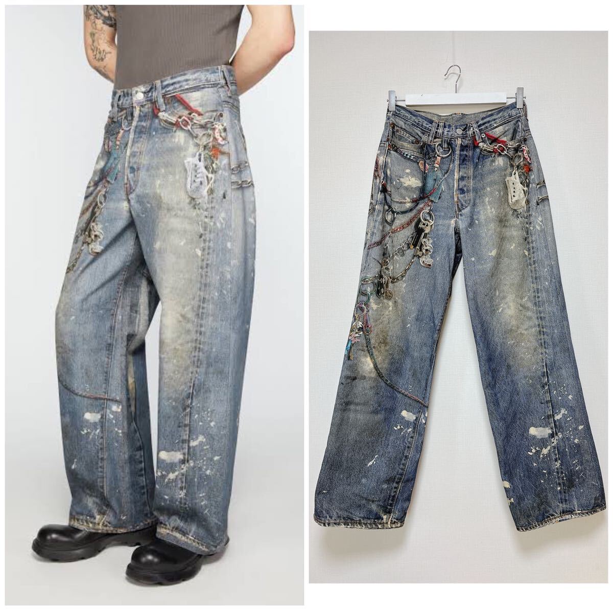 Acne Studios LOOSE FIT TROUSERS 1981M 44 ルーズフィット Acne Studios LOOSE FIT TROUSERS 1981M 44 ルーズフィット