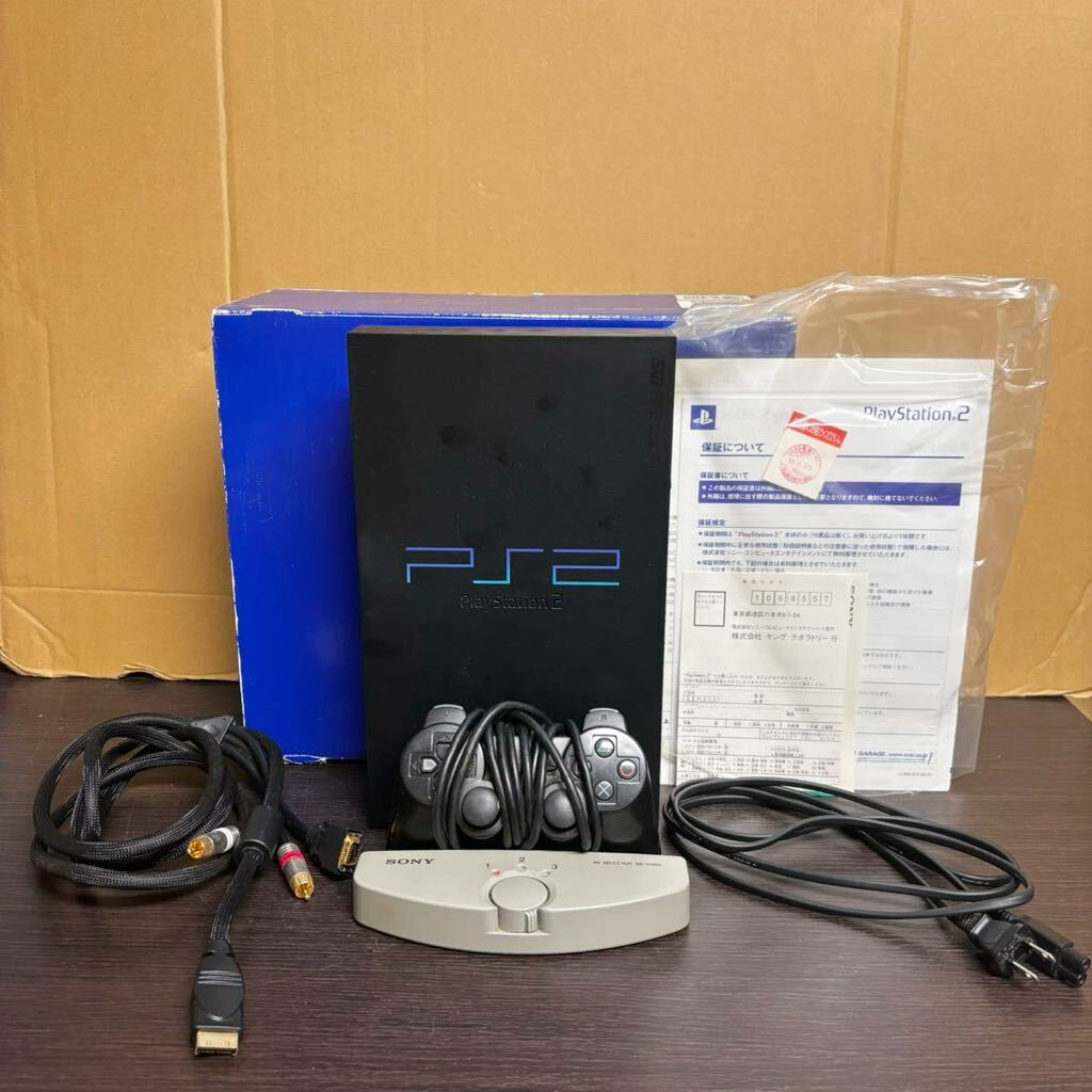 s1003601 通電確認済 トレイ開閉OK SONY ソニー PlayStation2 プレステ SCPH-15000 ゲーム機 説明書付き コントローラー付き ゲーム 中古品