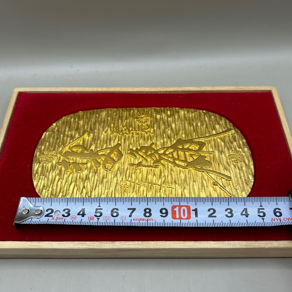 k1026602 大正出世招福大判 天正大判 24K.GP 記念品 縁起物 桐箱