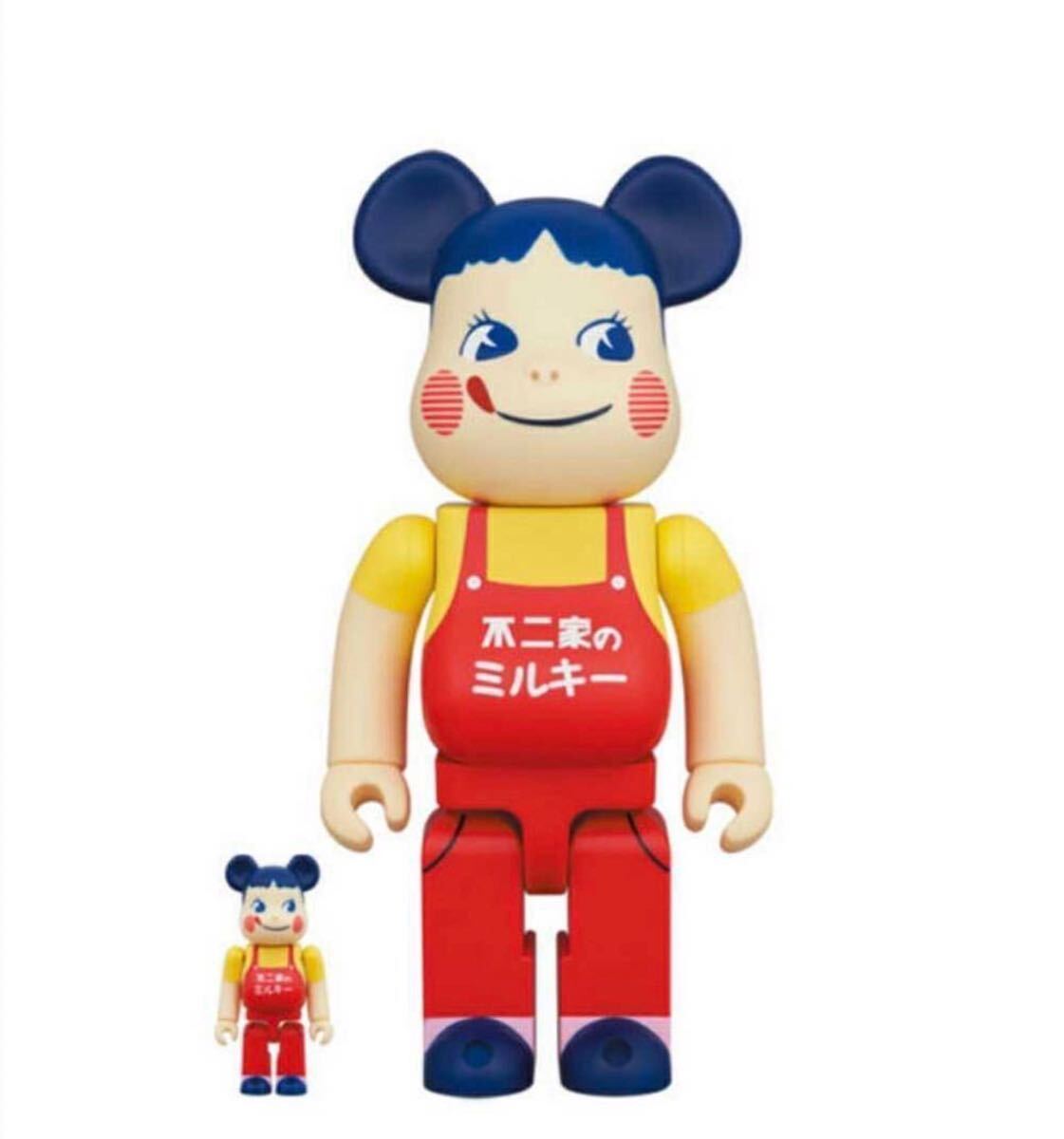 新品未開封 BE＠RBRICK ホーロー看板 ペコちゃん 100％ & 400％ ベアブリック メディコムトイ 不二家 当選品