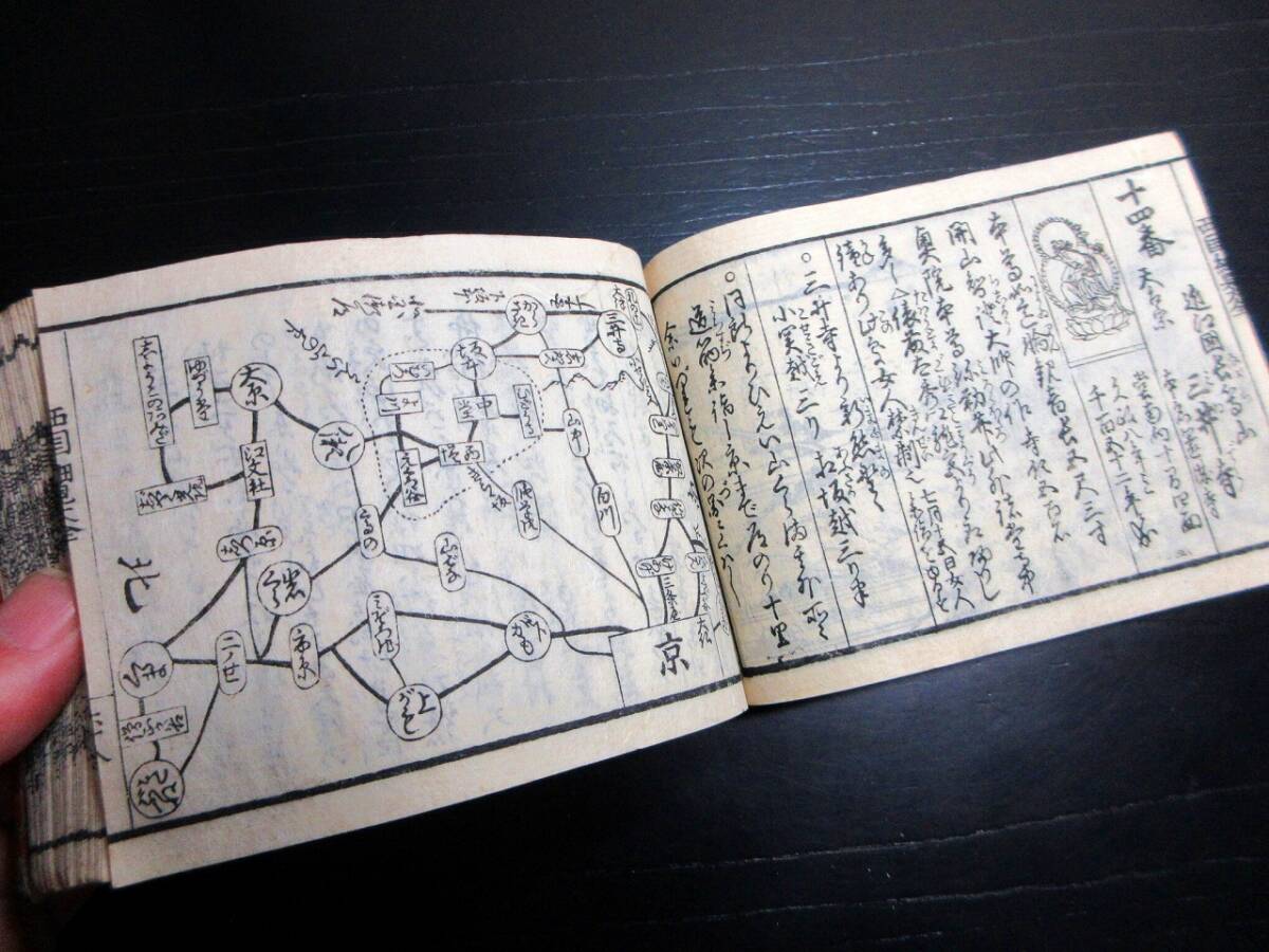 ☆0678和本江戸天保10年(1839)道中記旅行「西国順礼細見大全」 ☆0678和本江戸天保10年(1839)道中記旅行「西国順礼細見大全」