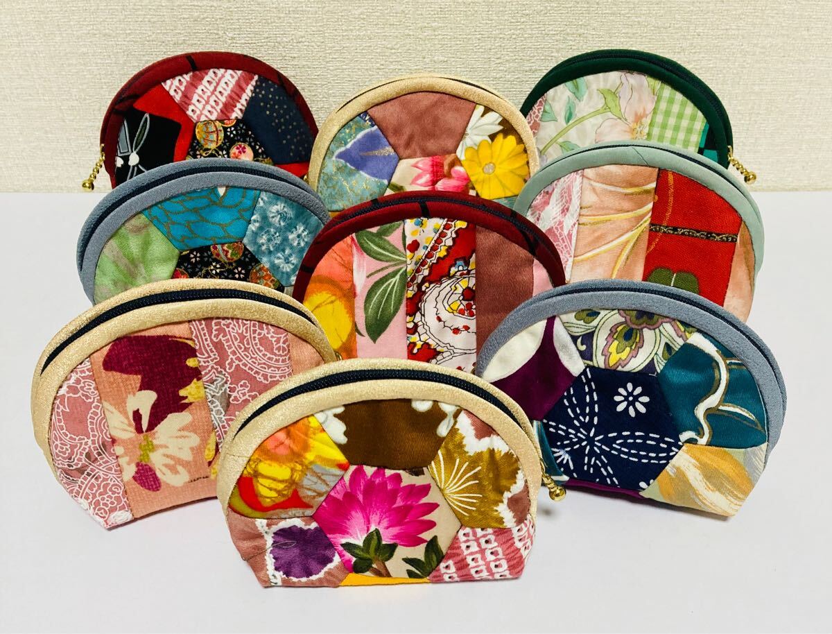 パッチワーク　ハンドメイド★可愛いポーチ９個セット