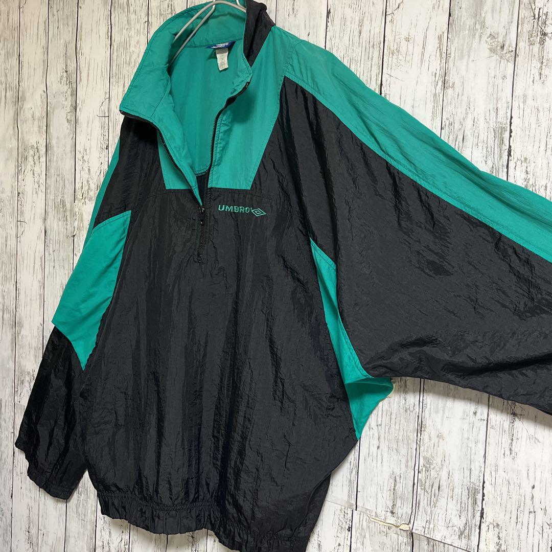90's UMBRO アンブロ ハーフジップ アノラック ナイロン 90's UMBRO アンブロ ハーフジップ アノラック ナイロン