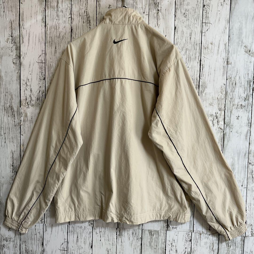 00's NIKE ナイキ ナイロンジャケット L相当 ベージュ ワン 00's NIKE ナイキ ナイロンジャケット L相当 ベージュ ワン