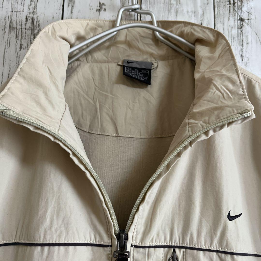 00's NIKE ナイキ ナイロンジャケット L相当 ベージュ ワン 00's NIKE ナイキ ナイロンジャケット L相当 ベージュ ワン