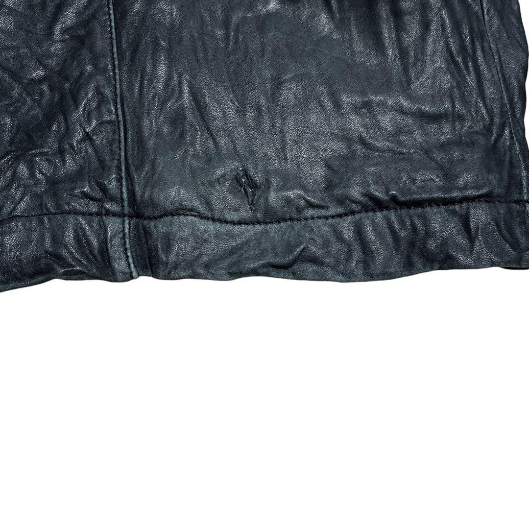 Claiborne レザージャケット L相当 黒 ブラック ラムレザー 本革 Claiborne レザージャケット L相当 黒 ブラック ラムレザー 本革