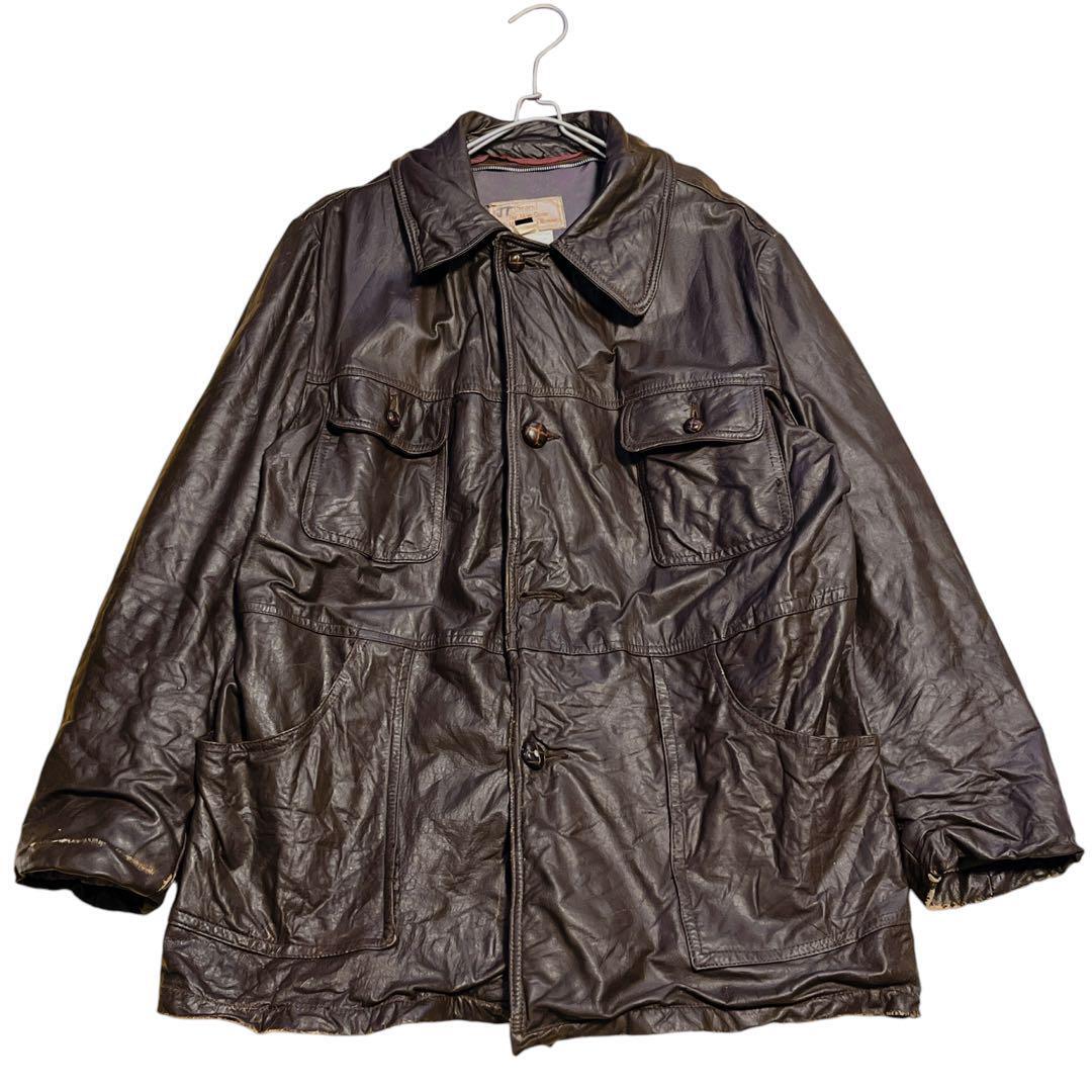 80's Sears シアーズ カナダ製 本革 カーコート レザー 80's Sears シアーズ カナダ製 本革 カーコート レザー