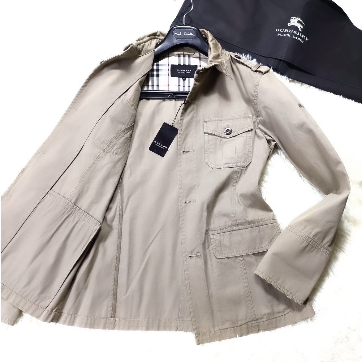 極美品 BURBERRY BLACK LABEL 銀ボタン 最高級 カシミヤ 極美品 BURBERRY BLACK LABEL 銀ボタン 最高級 カシミヤ