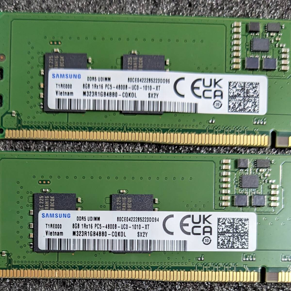 DDR5メモリ 16GB(8GB2枚組) SAMSUNG M323R1GB4BB0-CQKOL [DDR5 DDR5メモリ 16GB(8GB2枚組) SAMSUNG M323R1GB4BB0-CQKOL [DDR5