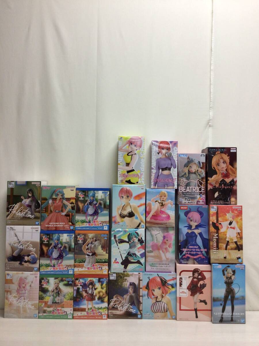 1円スタート　未開封品　萌えフィギュアまとめ　五等分の花嫁/転スラ　他　計23体　R697