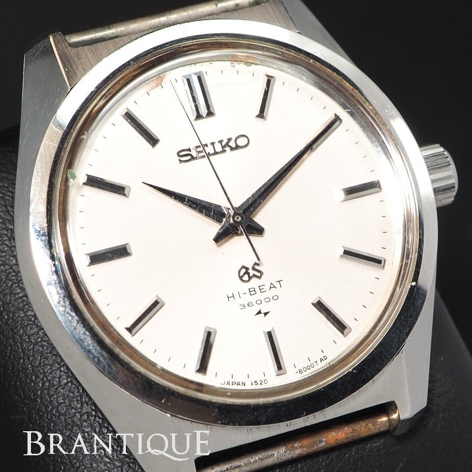 ■～1円■【本体のみ】 GRAND SEIKO グランドセイコー GS ハイビート36000 4520-8000 SS 手巻き メンズ 腕時計 本体のみ 「25038」