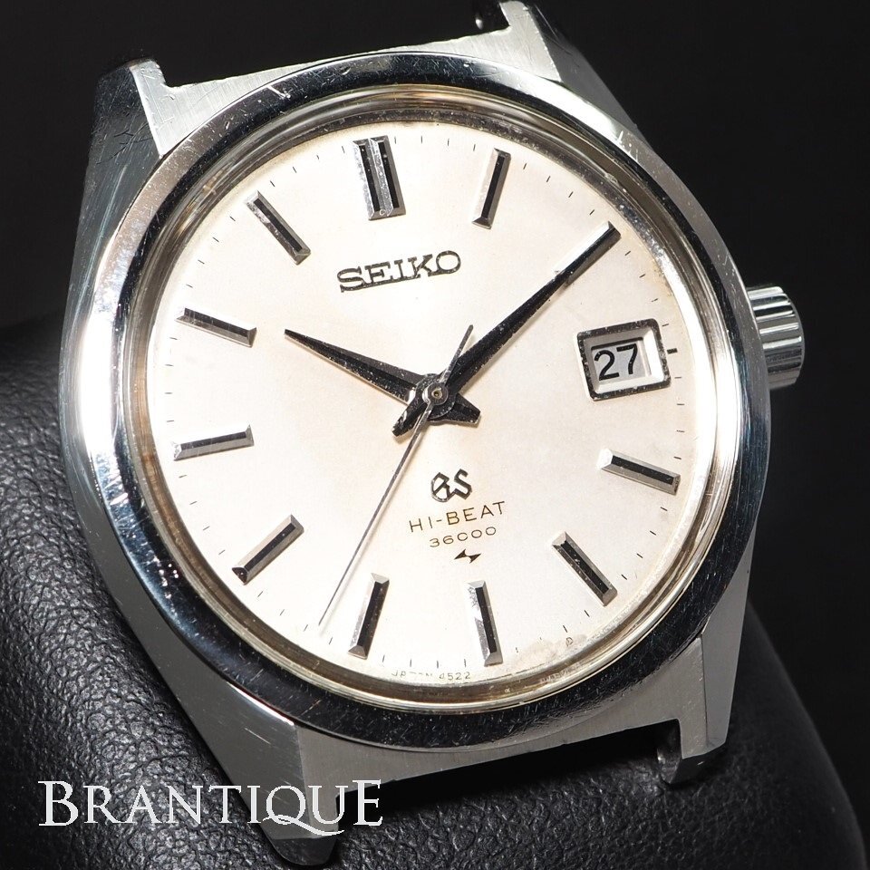 GRAND SEIKO グランドセイコー GS HI-BEAT 36000 cal.4522A SS 4522-8000 手巻 メダリオン メンズ 腕時計 本体 「24916」