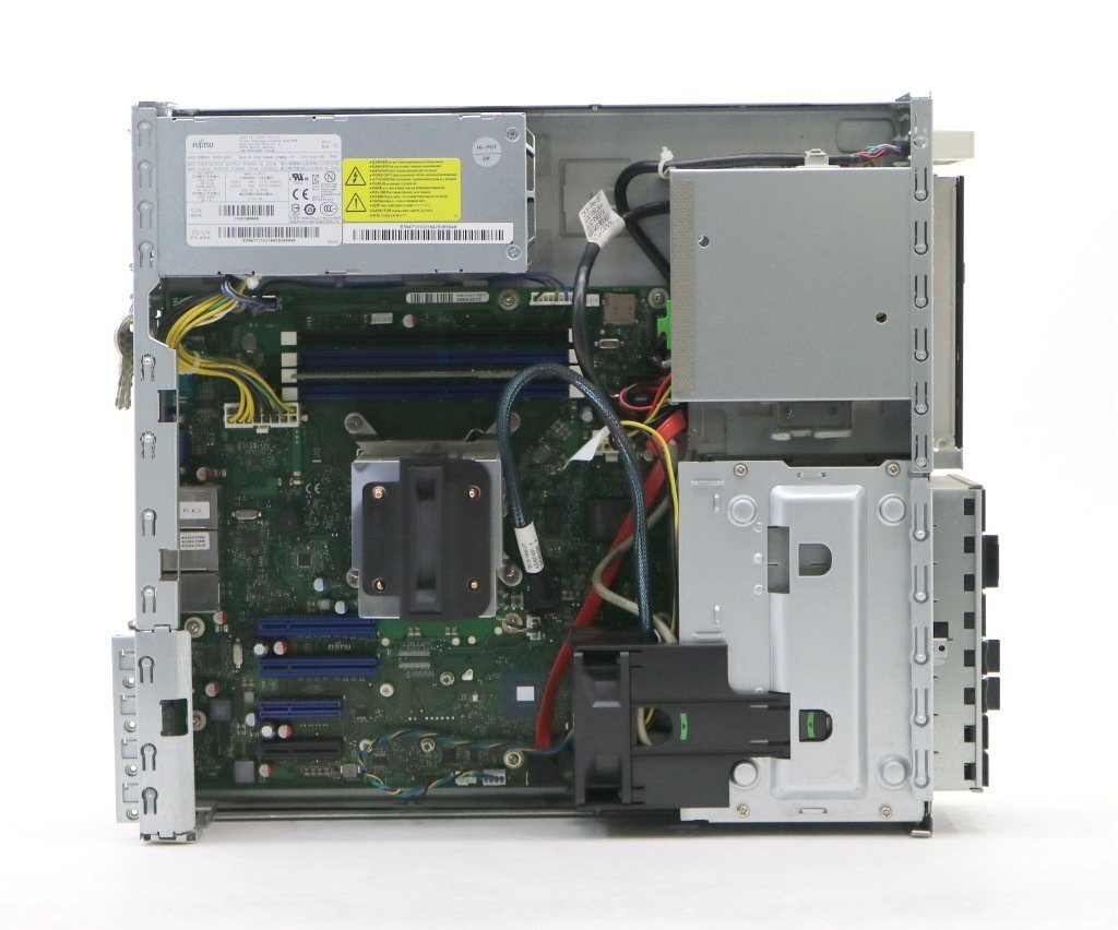  Fujitsu PRIMERGY TX1320 M4 Xeon E-2124 3.3GHz 8GB 1TBx2 шт. (SATA2.5 дюймовый /RAID1 структура ) DVD-ROM маленький дефект 