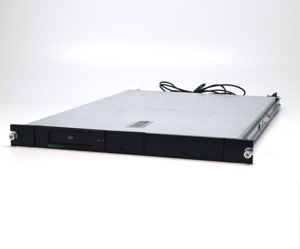 hp StorageWorks 1Uラックマウント型rdxドライブ rdxドライブ1基搭載 USBケーブル一部被膜破れあり 動作確認(rèn)済み