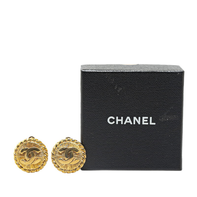 シャネル ココマーク 風(fēng)車モチーフ イヤリング ゴールド メッキ レディース CHANEL 【中古】