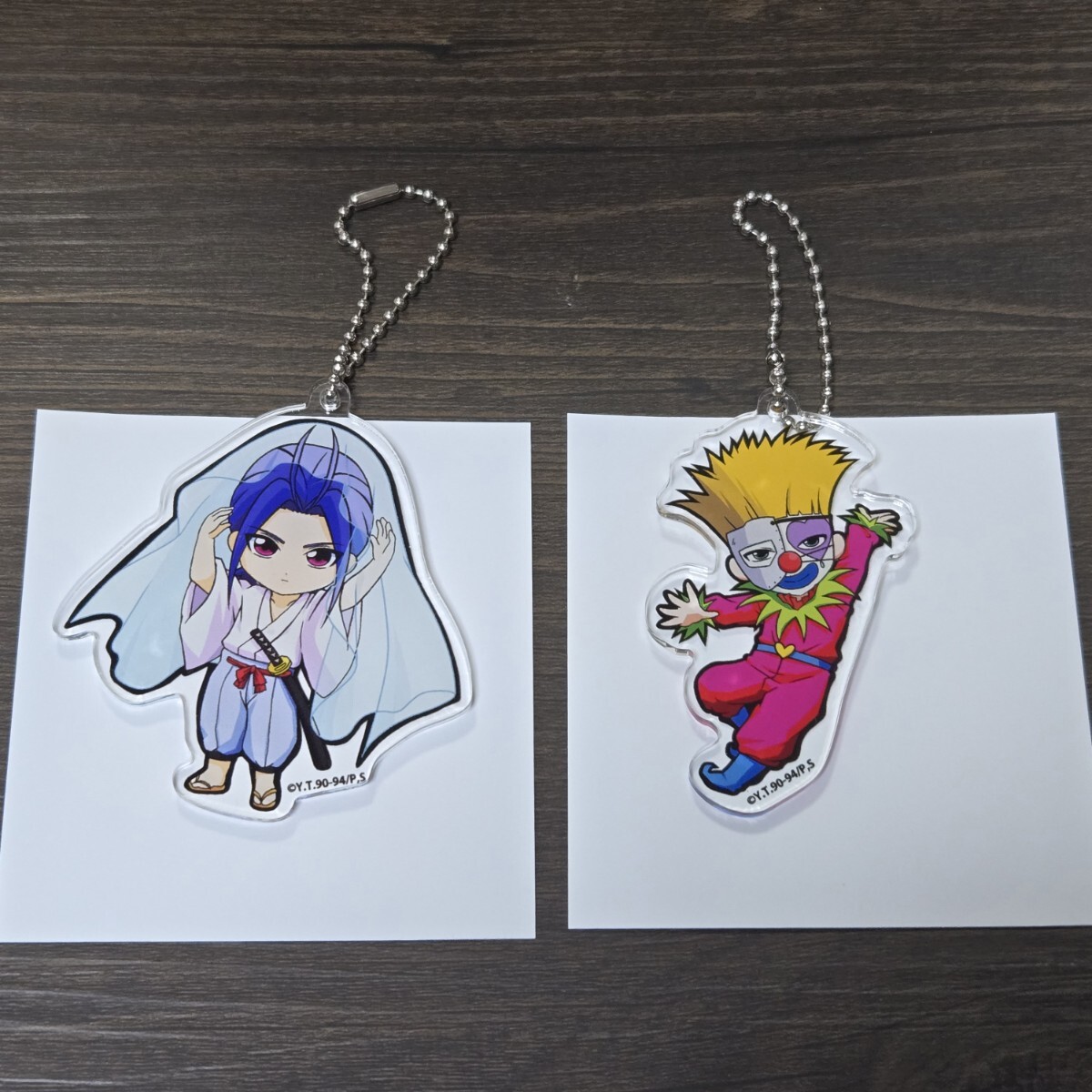.*.* белый документ Yu Yu Hakusho a дверь z аниме pra The Cafe сотрудничество Cafe trailing акрил брелок для ключа vol.2 Suzuki ... круг 2 позиций комплект 