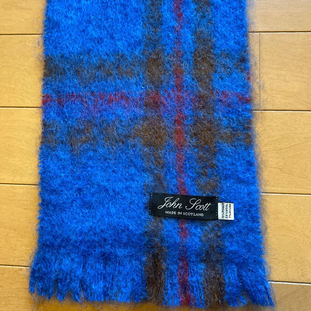 johnscott ジョンスコット スコットランド製モヘアマフラーヴィンテージ モヘア マフラー JOHN SCOTT フランスビンテージ MADE IN