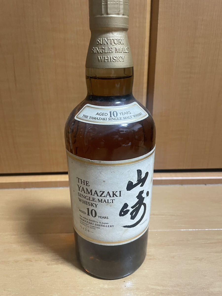ウイスキー サントリー 山崎 10年 シングルモルト 180ml｜食品、飲料