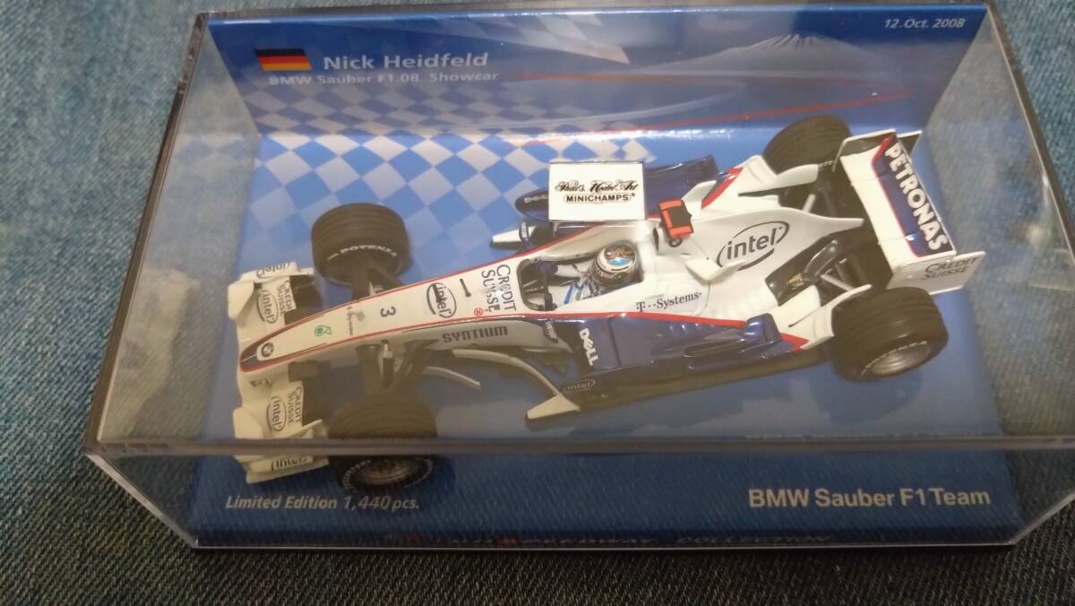 1/43 MINICHAMPS 富士スピードウェイコレクション 2008年 BMWザウバーF1.08ショウカー N・ハイドフェルド
