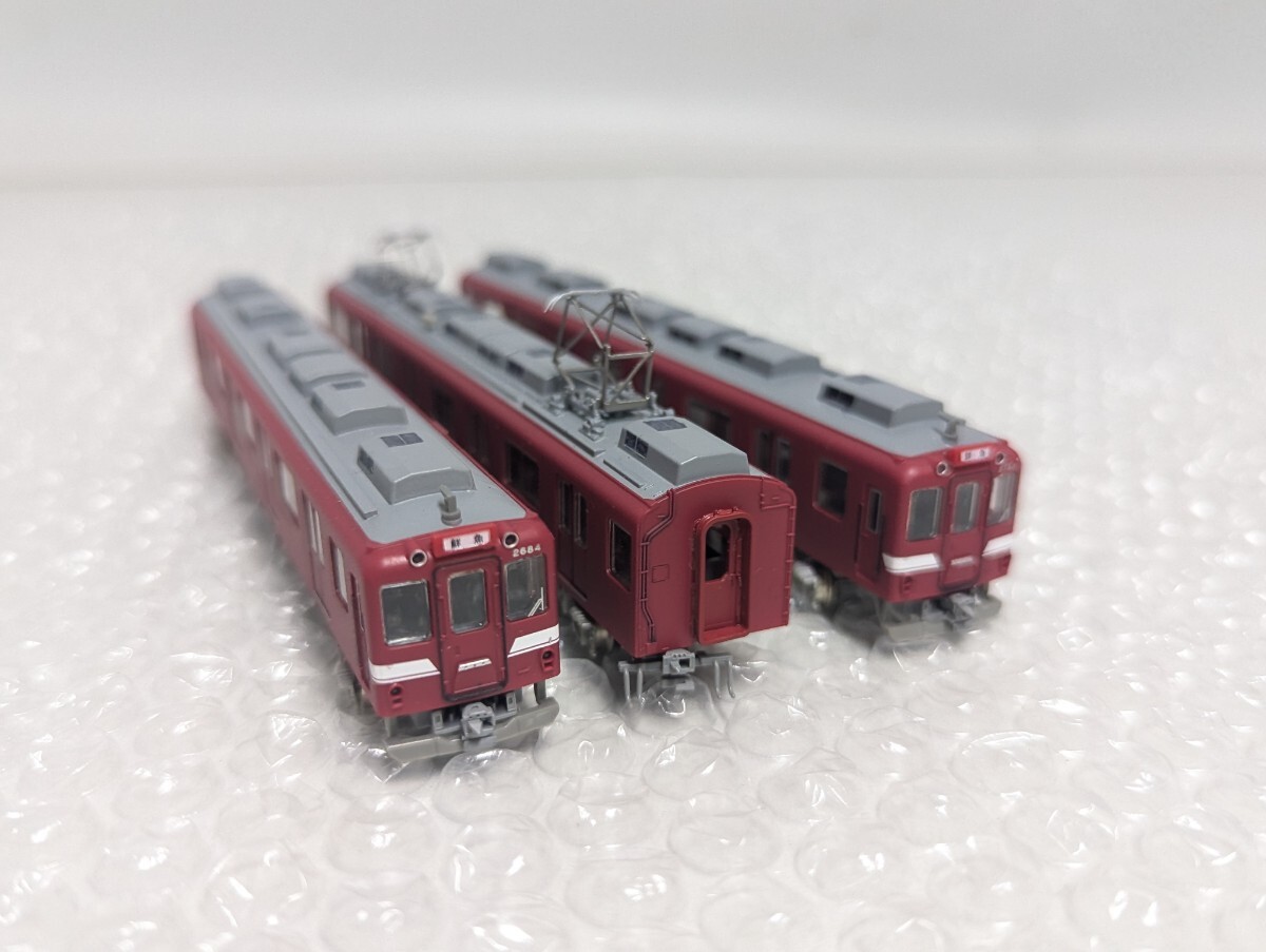 ■動作品 3両 グリーンマックス Nゲージ 近鉄2680系 鉄道模型■