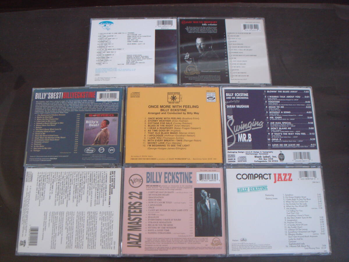 BILLY ECKSTINE транспорт CD8 шт. комплект JAZZ MASTERS 22 COMPACT JAZZ ONCE MORE WITH FEELING BILLY\'S BEST ROUND MIDNIGHT