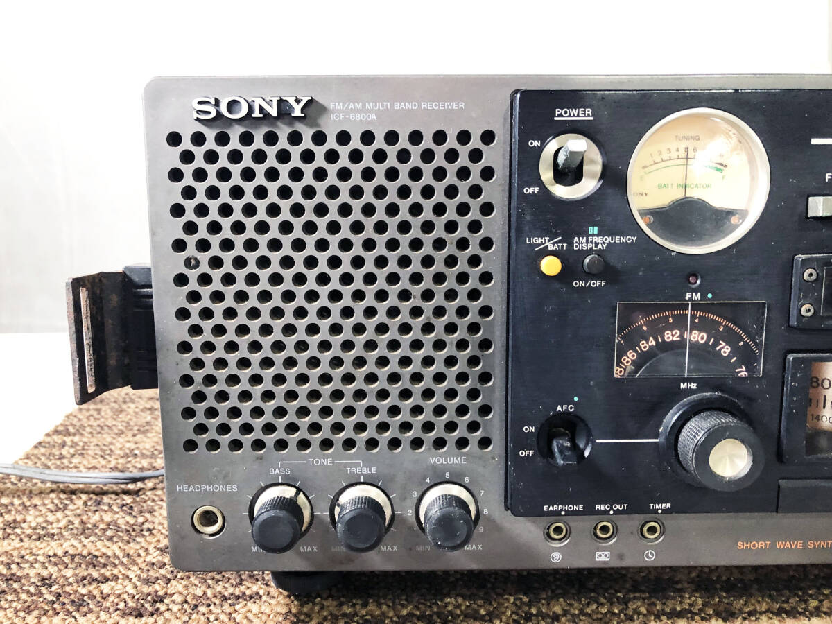 ☆ 中古☆SONY ICF-6800A FM/AM マルチバンドレシーバー BCL