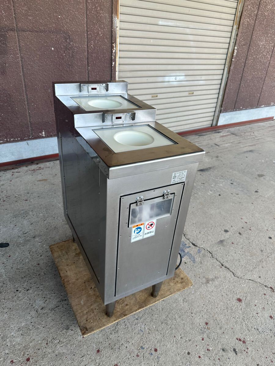 2017年　 業務用　三栄　ヌードルセッター　うどん　ラーメン　水切り　100V×2 脱水機　300×600×800 厨房機器 水切りらくらく