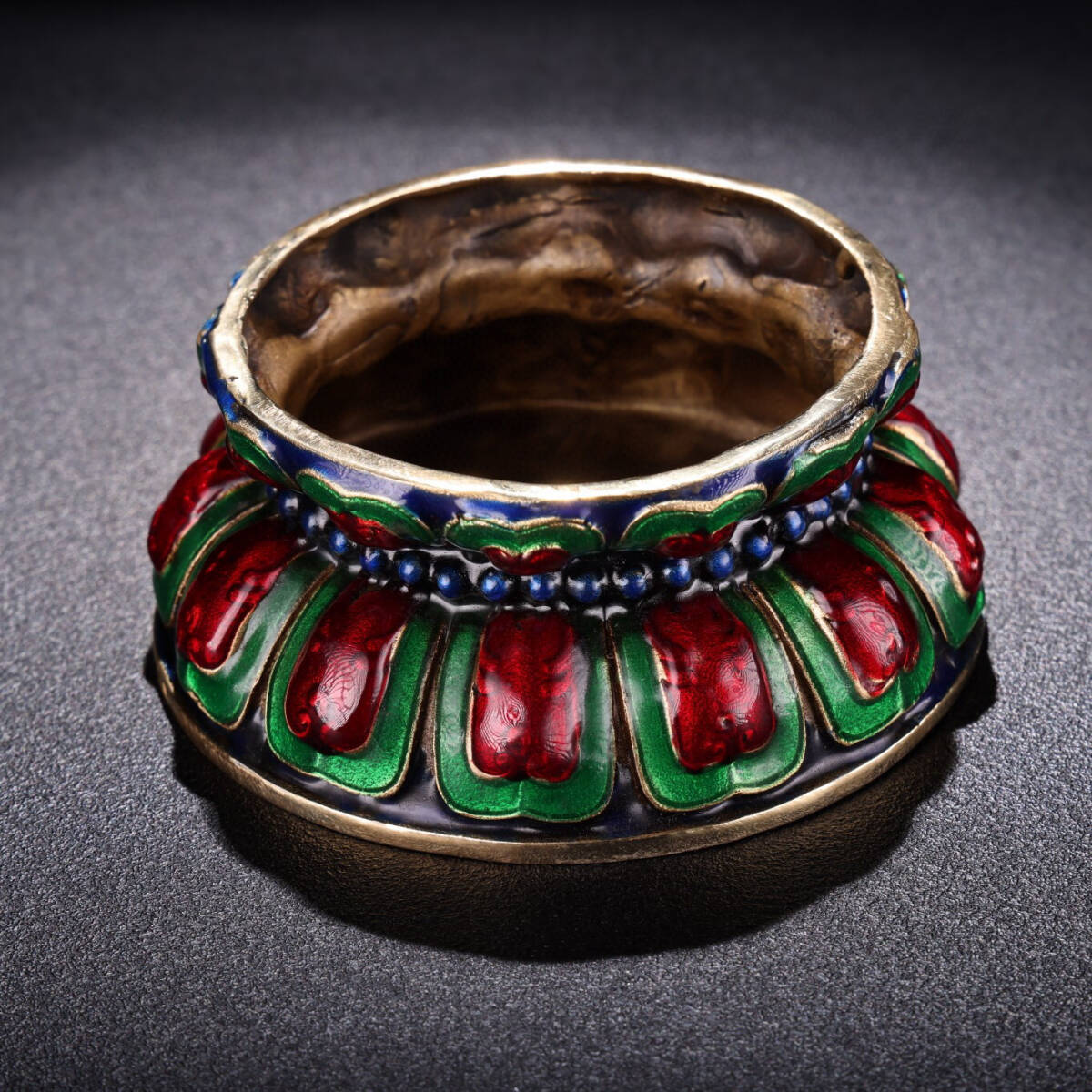 蔵友館蔵品・銅製・景泰藍・琺瑯彩・盤龍熏香炉】・希少珍品・置物・ 蔵友館蔵品・銅製・景泰藍・琺瑯彩・盤龍熏香炉】・希少珍品・置物・