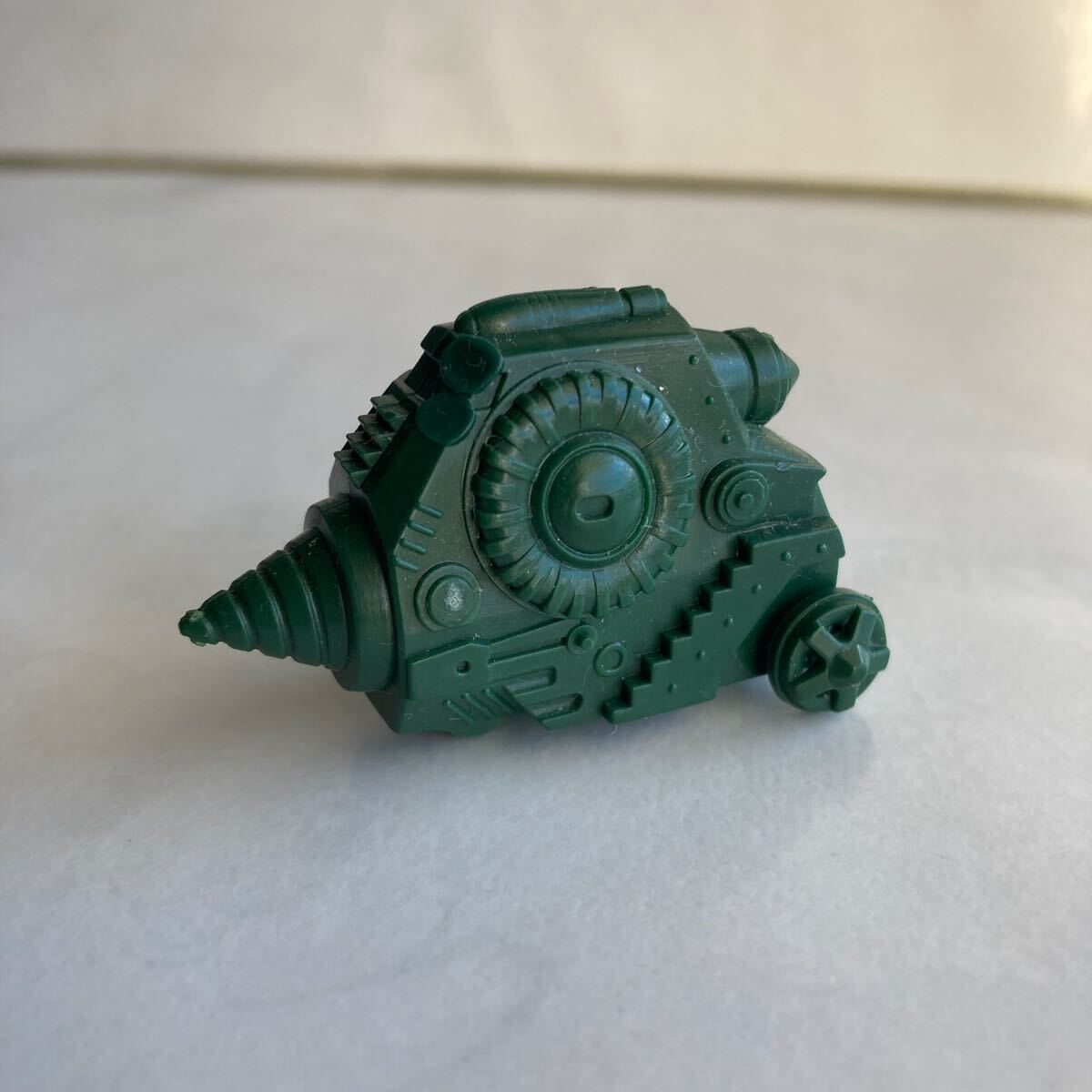 ■昭和レトロ 不明ドリル戦車　タンクミニカーミニプラ おもちゃフィギュア模型当時物2b■検おまけ食玩消しゴム昔グリコ古い玩具超合金