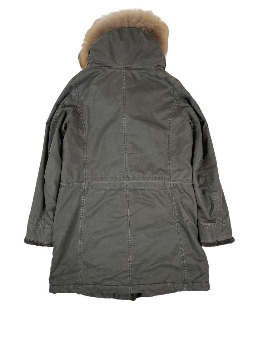 JOHNBULL リアルファー モッズコート 中綿 カーキ ジョンブル　ジョンブル