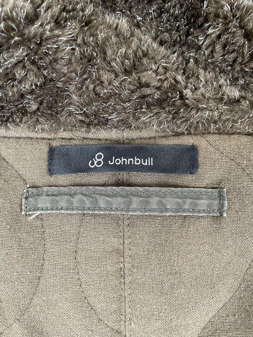 JOHNBULL リアルファー モッズコート 中綿 カーキ ジョンブル　ジョンブル