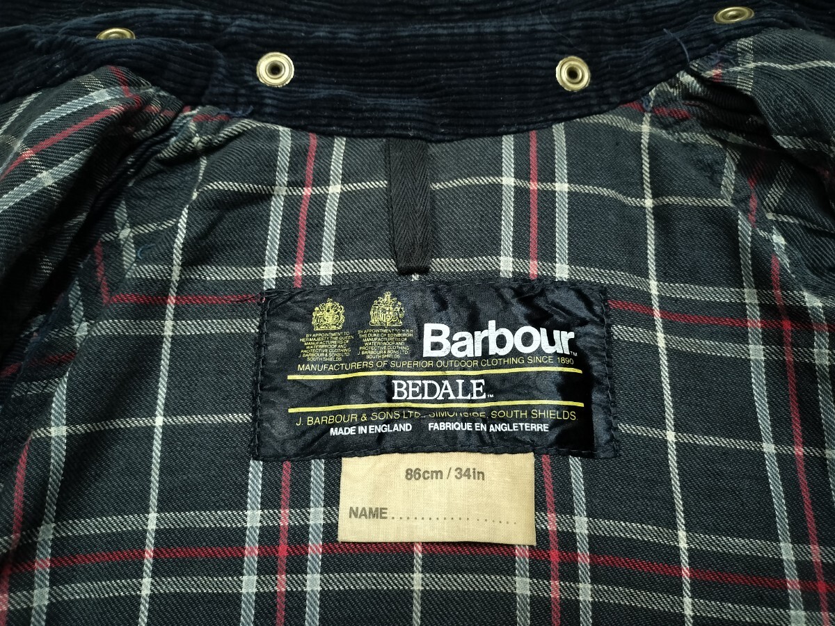 80s Barbour bedale c34 ターコイズ ネイビー 2クレスト 80s Barbour bedale c34 ターコイズ ネイビー 2クレスト