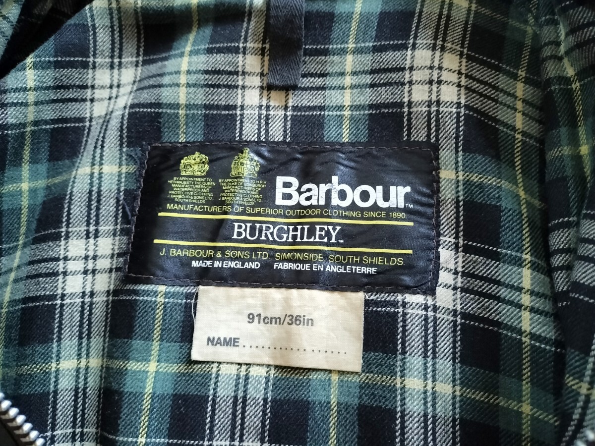 80s c36 Barbour burghley セージ　　バブアー　2クラウン 80s c36 Barbour burghley セージ バブアー 2クラウン バーレー