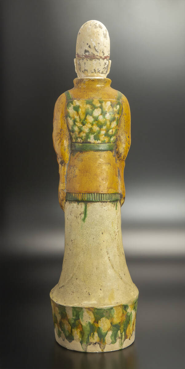 唐 三彩文官俑 中国 古美術_画像3