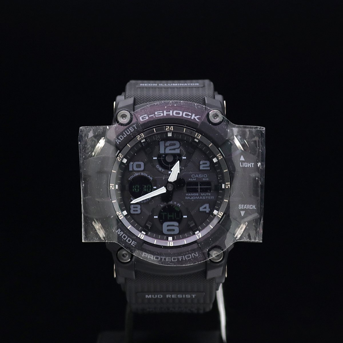 1円～ 未使用 現行モデル CASIO カシオ G-SHOCK マッドマスター GWG-100-1AER SS・樹脂 メンズ 電波ソーラー 箱保取タグ 参考定価5.9万