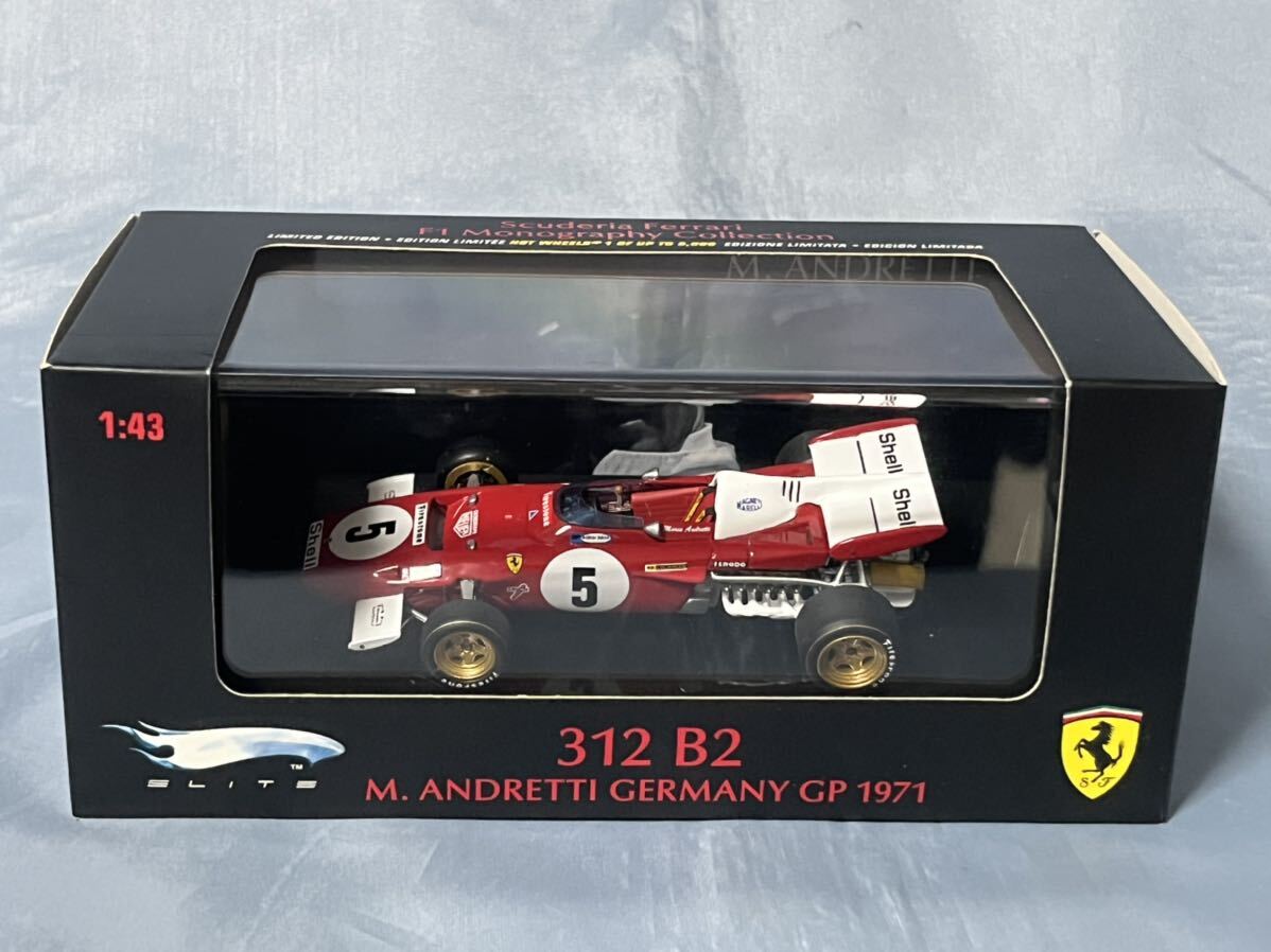 マテル製　　フェラーリ 312 B2 マリオ　アンドレッティ　　1971年 ドイツ　グランプリ　　1/43