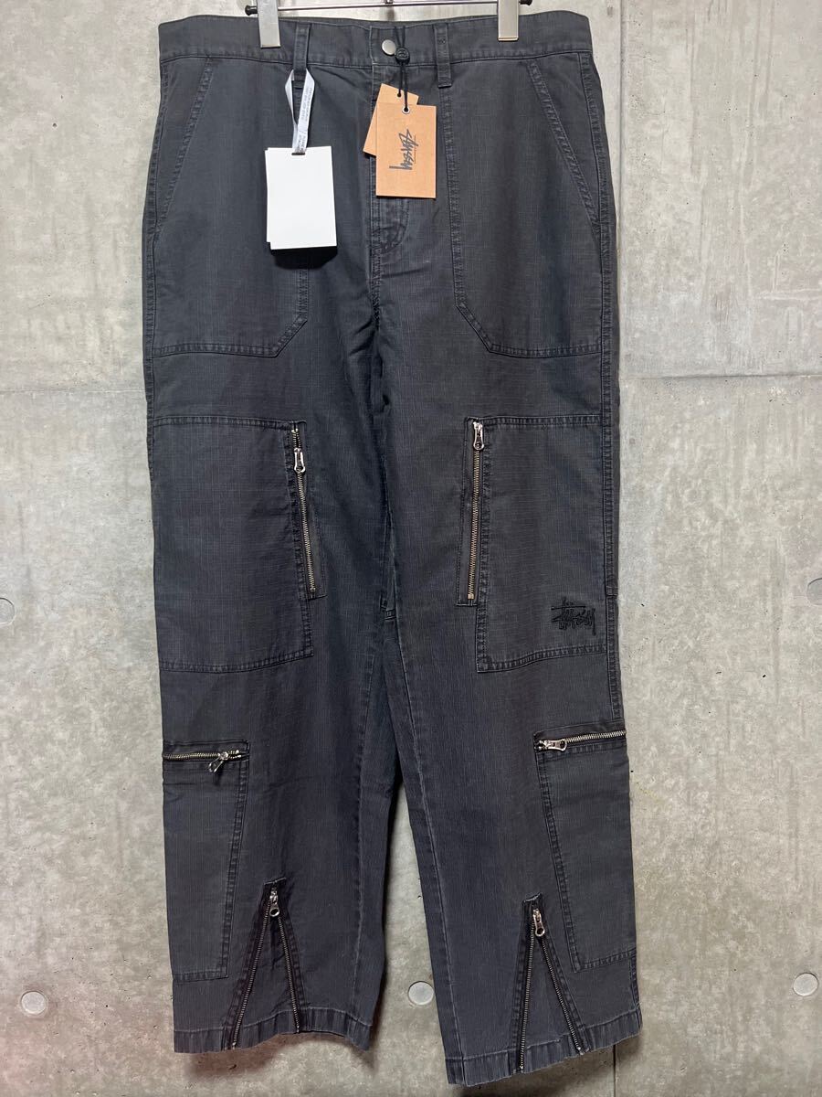 新品 タグ付き STUSSY NYCO FLIGHT PANT RIPSTOP PIGMENT DYED 新品 タグ付き STUSSY NYCO FLIGHT PANT RIPSTOP PIGMENT DYED