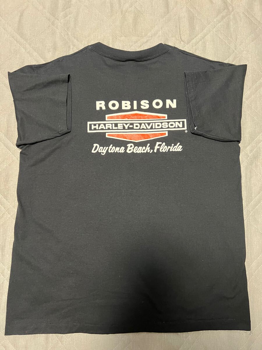 80s ヴィンテージ HARLEY DAVIDSON Wing Bar and Shield Tシャツ 80s ヴィンテージ HARLEY DAVIDSON Wing Bar and Shield Tシャツ