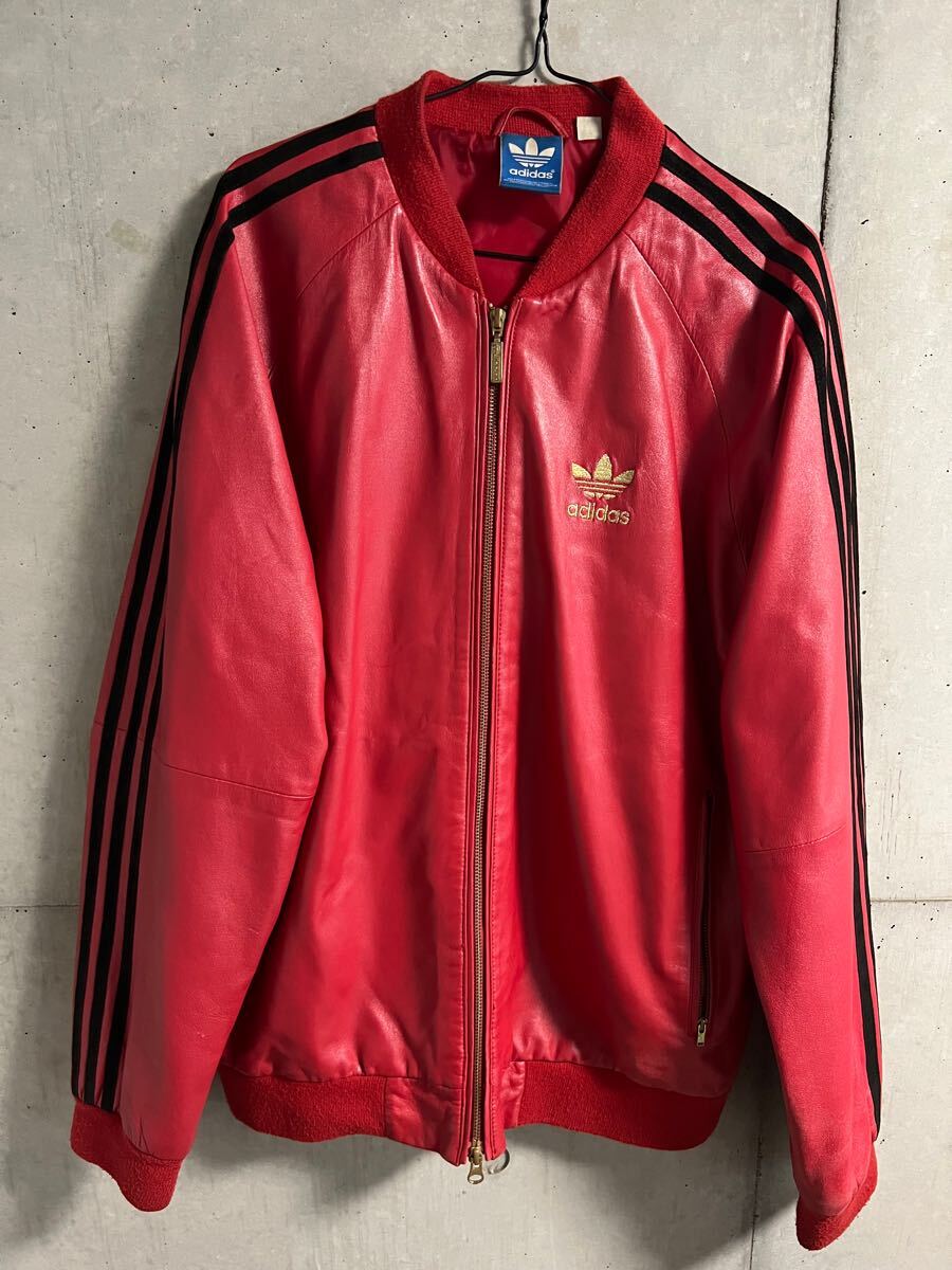 adidas ラムレザー トラック ジャケット アディダス ジャージ O adidas ラムレザー トラック ジャケット アディダス ジャージ O