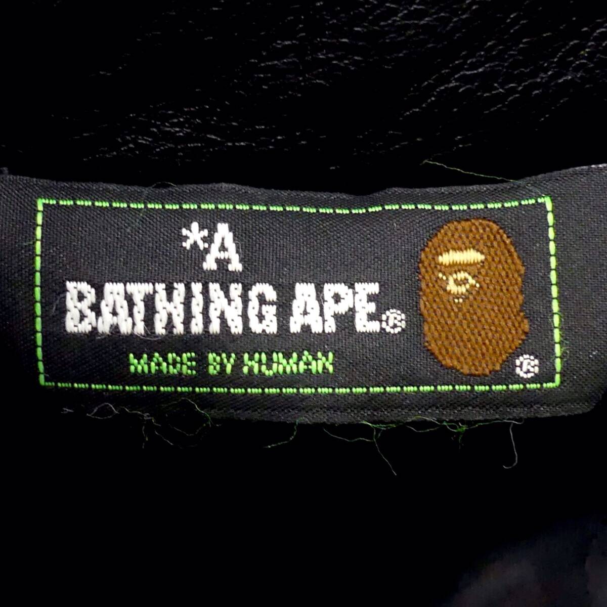即決 A BATHING APE メンズ XS レザーライダースジャケット アべ 即決 A BATHING APE メンズ XS レザーライダースジャケット アべ