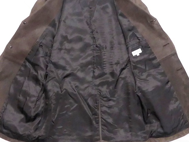 即決★Paul Smith★メンズL レザーテーラードジャケット ポールスミス 茶 本革 スーツ 本皮 ビジネス 革ジャン 背広 ホースハイド 馬革_画像4