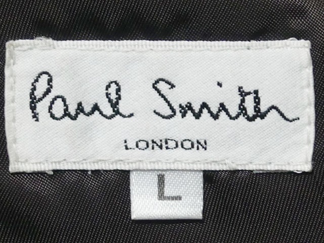 即決★Paul Smith★メンズL レザーテーラードジャケット ポールスミス 茶 本革 スーツ 本皮 ビジネス 革ジャン 背広 ホースハイド 馬革_画像5