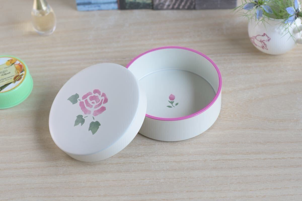 マニーローズ ラウンドケース 小物入れ インテリア 漆器 日本製 新品_画像2