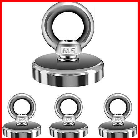 【数に限りあり！】 ★2.5CM(4個入)★ 2020年 超強力 マグネットフック Kspowwin マックス耐荷重22kg 直径2.5cm 強力 磁石