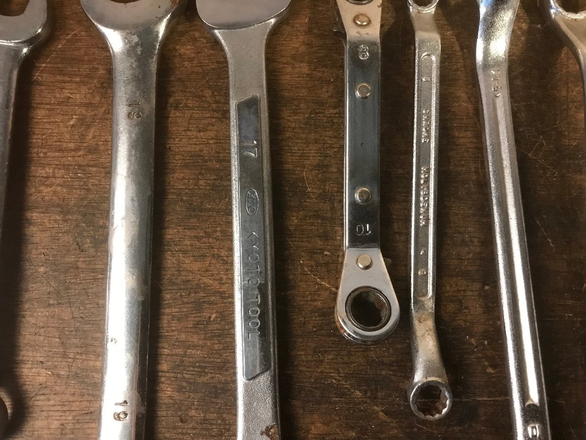 SS-5786■送料込■スパナ メガネレンチ DROP FORGED KTC ALLOY KYOTO TOOL 工具 大工 道具 DIY レトロ 3478g●25點まとめて 大量/くATら
