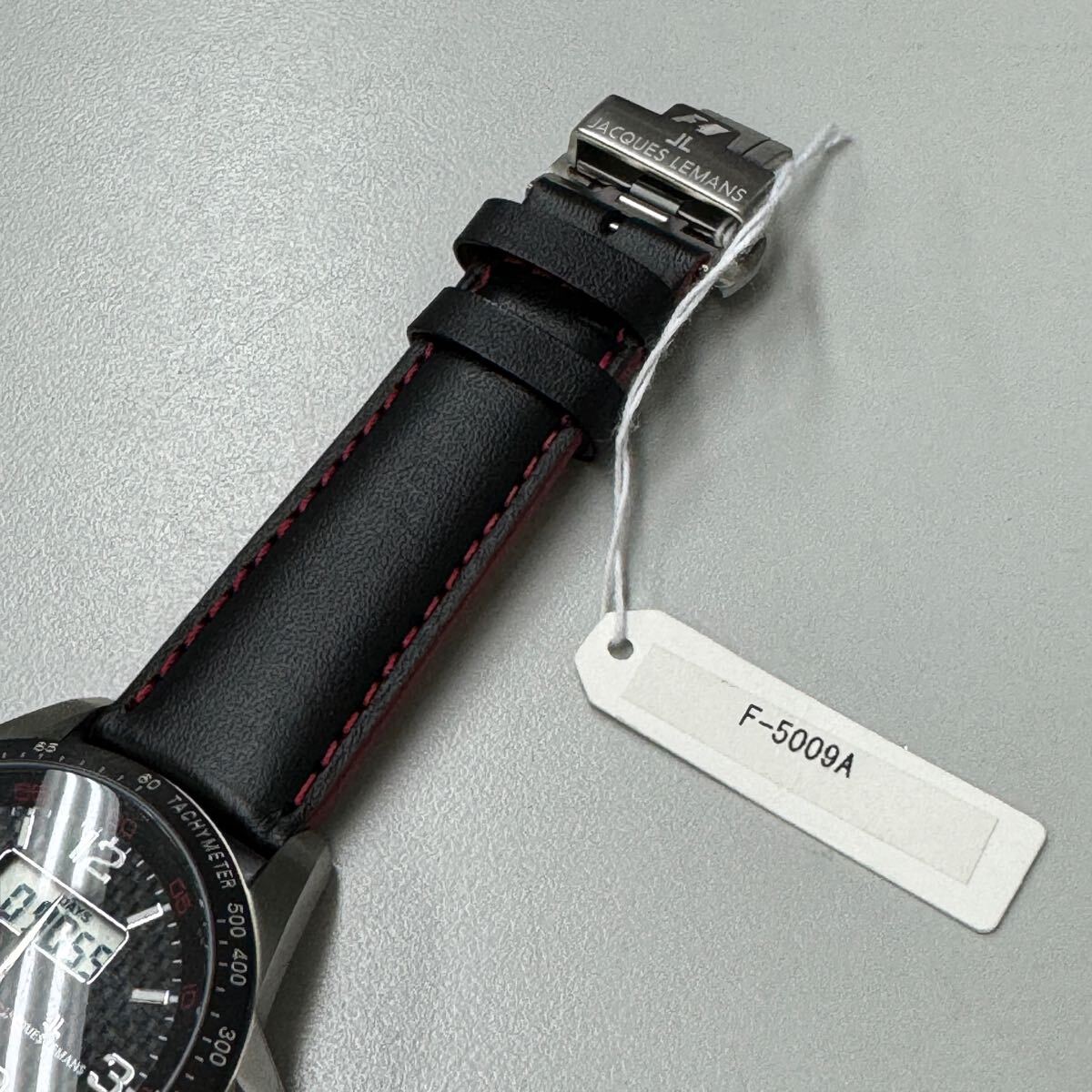 JAQUES LEMANS ジャックルマン fomula1 43mm シルバー F-5009A 新品未使用　長(zhǎng)期保管品 電池交換済